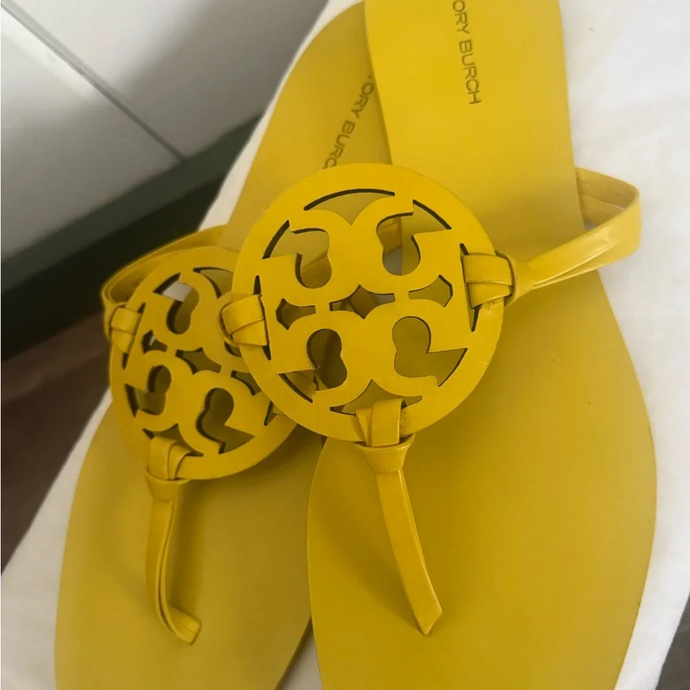 Tory Burch miller sandals, brand new- square toe, size 10. RARE, retail $230